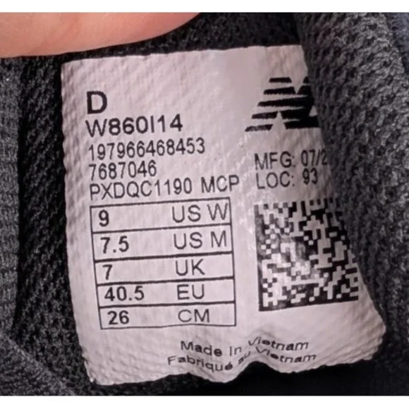 New Balance Fresh Foam X 860v14 Womens Size 9 Pink/White Running Shoes WORN ONCE - Picture 8 of 8